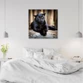 Leinwandbild, Schwarzer Panther 