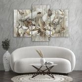 Leinwandbild 3 teilig, Saint Lotos Blumen 