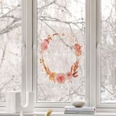 Fensterbild Blütentraum in Pastell 