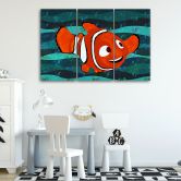 Leinwandbild 3-teilig, Fisch 
