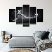 Tableau sur toile 5 pièces, Football Sports Stadium 