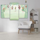 Leinwandbild 3 teilig, Zirkusakrobat 