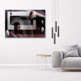 Leinwandbild, Abstrakt Kreise wie gemalt 3D 