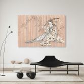 Leinwandbild 5 teilig, Traditioneller japanischer Geisha 