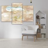 Leinwandbild 3 teilig, Fliegerwal und Schiff 