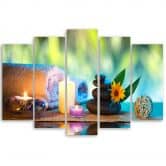 Leinwandbild 5 teilig, Zen Spa Wellness  