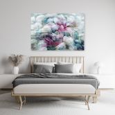Leinwandbild, Bunte Aquarell Blätter 
