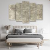 Leinwandbild 5 teilig, Steinwand 