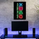 Leinwandbild, Spielkonsole  Controller für Spieler 