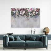 Leinwandbild 5 teilig, Blumen überwachsen 