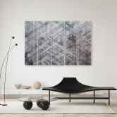 Leinwandbild 5 teilig, Abstrakte geometrische Formen 