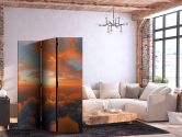Paravent, Raumteiler freistehend, Trennwand - Dawn Tickles Clouds: Morning Colors 