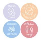 Wandtattoo Corona Sticker-Set 