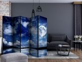 Paravent, Raumteiler freistehend, Trennwand - Magic Night II, 5-teilig - einseitig bedruckt - 225x172 cm 