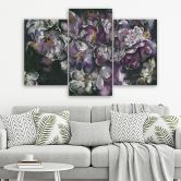 Leinwandbild 3 teilig, Iris Blume 