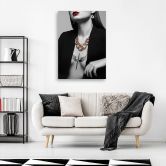 Canvas Schilderij, vrouw glamour 