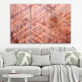 Leinwandbild 3 teilig, Abstrakte geometrische Formen 
