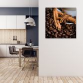 Canvasbillede, Anya Star og kaffe 