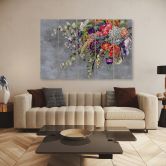 Leinwandbild 5 teilig, Blumenstrauß 
