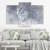 Leinwandbild 3 teilig, Ballerina Pirouet 