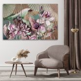 Canvas print 3 delig, Heilige Lotus en Fanter 
