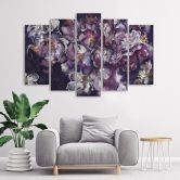 Leinwandbild 5 teilig, Iris Blume 