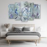 5-delige canvasprint Mozaïek Jungle 