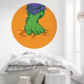 Selvklæbende non-woven tapet - Avengers Hulk's Foot Pop Art - 125 x 125 cm 