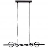 Pendelleuchte Alexander, schwarz, 150 x 95,5 cm, Pendellampe 