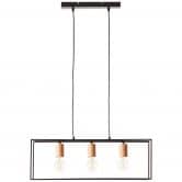 Pendelleuchte Amber, braun, 85,5 x 60 cm, Metall Pendellampe 