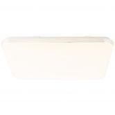 Wand- und Deckenleuchte Amelie, silber, weiß, 54 x 54 cm, Deckenlampe 