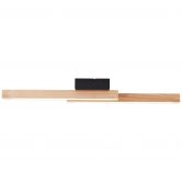 Deckenleuchte Anabelle, braun, 62 x 6,5 cm, Holz LED-Lampe 