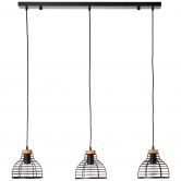 Pendelleuchte Annelie, braun, 120 x 100 cm, Holz Pendellampe 