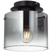 Deckenleuchte Benett, braun, 21,5 x 20 cm, Glas Deckenleuchte 