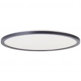 Aufbaupaneel Claire, schwarz, Ø 42 cm, Innenleuchte, Neutralweiß 