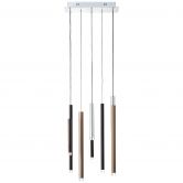 Pendelleuchte Eddy, braun, 180 x 40 cm, Metall 