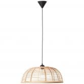 Pendelleuchte Elma, braun, 134,5 x 56 cm, Bambus Pendellampe 