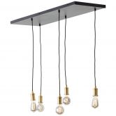 Pendelleuchte Emmanuel, schwarz, 95 x 133 cm, Metall Pendellampe, dimmbar 