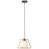 Pendelleuchte Henning, braun, 120 x 23 cm, Holz Innenbeleuchtung 