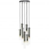 Pendelleuchte Hilla, grau, ⌀32 cm, Metall Lampe 
