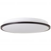 LED-Deckenleuchte Iva, schwarz, ⌀39,5 cm, Deckenlampe mit LED, dimmbar 