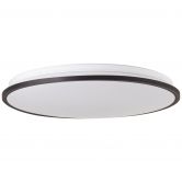 LED-Deckenleuchte Iva, schwarz, ⌀ 49 cm, Deckenlampe mit LED 
