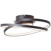 Deckenleuchte Kilian, schwarz, 4, 11,5 x 39,5 cm, Metall Innenleuchte 