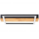 Deckenleuchte Layla, braun, 4,6 x 30 cm, Holz Lampe 