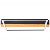 Deckenleuchte Layla, braun, 4,6 x 40 cm, Holz Lampe 