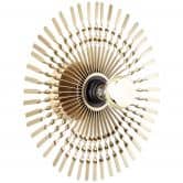 Wandleuchte Lias, gold, 33 x 33 cm, Metall Wandlampe 