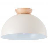Deckenleuchte Lorena, beige, 20,5 x 35 cm, Holz Pilz 