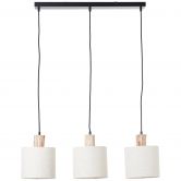 Pendelleuchte Manuel, braun, 130 x 80 cm, Holz Pendellampe 
