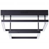 Deckenleuchte Mats, schwarz, 19 x 32 cm, Deckenlampe, dimmbar 