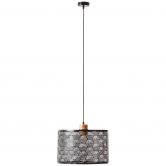 Pendelleuchte Moritz, braun, 120 x 39 cm, Bambus Deckenleuchte 